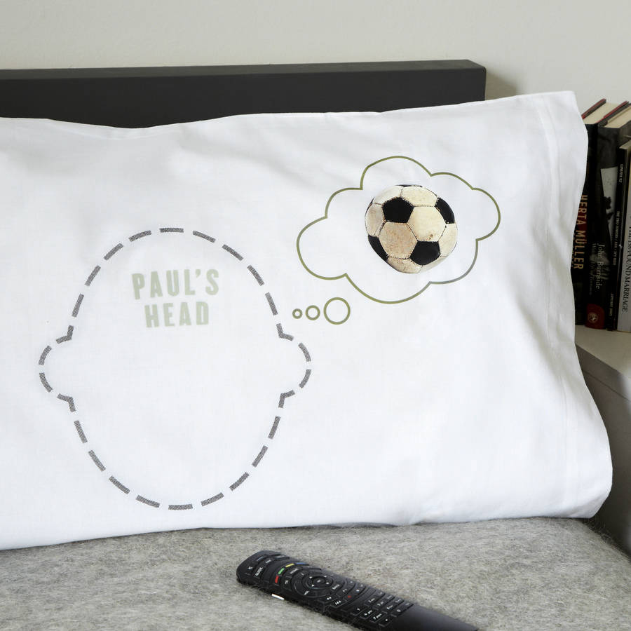 Personalised Pillowcase Football Dreams Footie Fan, 1 of 4