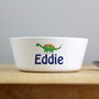 Personalised Dinosaur Baby Plastic Bowl, thumbnail 4 of 4