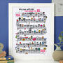 80th Birthday Personalised Print The Road To 80, thumbnail 2 of 12