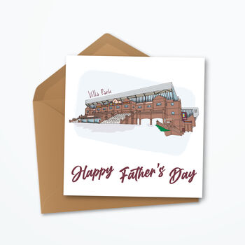 Aston Villa Father’s Day Card, Villa Park Stadium, 2 of 4