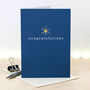 Congratulations Card With Gold Foil Stars, thumbnail 1 of 4