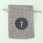G Decor Blue And Grey Cloth Reusable Advent Calendar, thumbnail 5 of 10