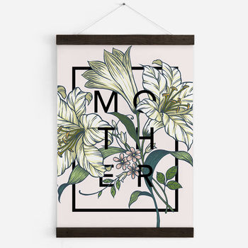 Personalised Lily Botanical Flower Print, 6 of 8