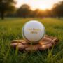 Personalised Vintage White Leather Cricket Ball, thumbnail 6 of 7