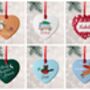 Personalised Heart Christmas Tree Decoration, thumbnail 3 of 12