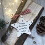 Personalised Christmas 'Across The Miles' Ceramic Star, thumbnail 4 of 4