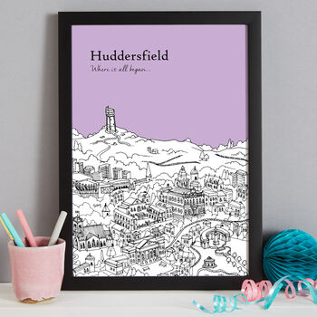 Personalised Huddersfield Print, 5 of 9