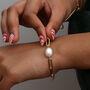 Personalised Sterling Silver Or Gold Pearl Bracelet, thumbnail 1 of 4