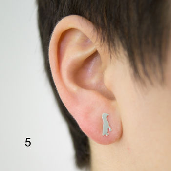 Sterling Silver Penguin Earrings, 6 of 8