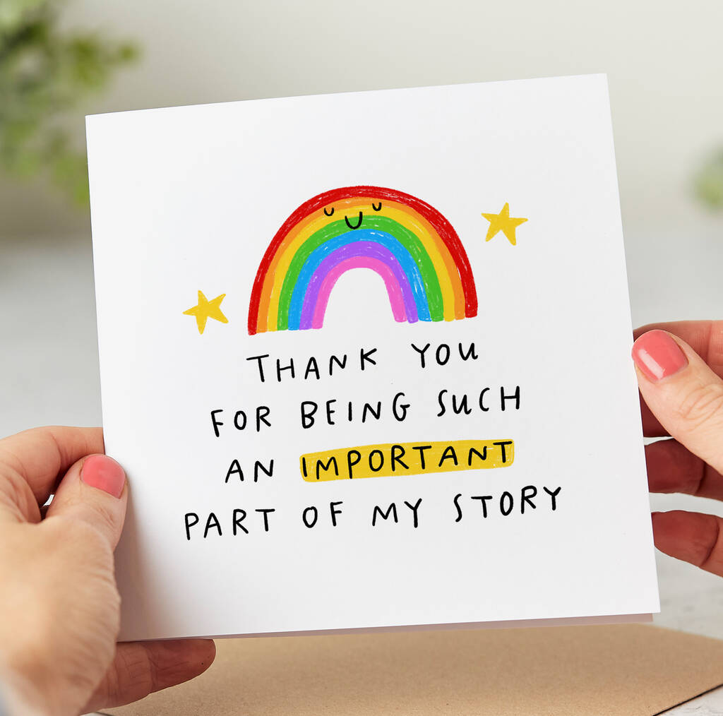 'Important Part Of My Story' Thank You Card