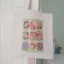 Floral Print Reusable Cotton Tote Bag Gift For Friends, thumbnail 1 of 6