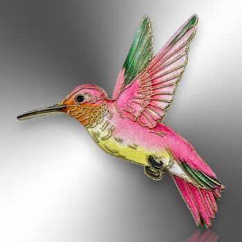 Choose Your Colour – Hummingbird Enamel Pin, 7 of 11