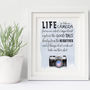 Life Is Like A Camera Inspirational Typography Print, thumbnail 8 of 10