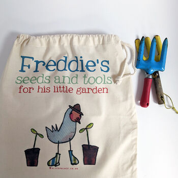 Personalised Kids Gardening Storage Sack, 2 of 4