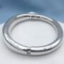 Personalised Chunky Sterling Silver Bangle, thumbnail 5 of 11