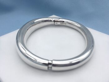 Personalised Chunky Sterling Silver Bangle, 5 of 11
