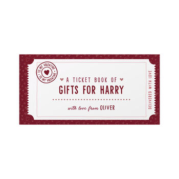 Personalised Book Of Relationship Giftable Tickets, 9 of 11