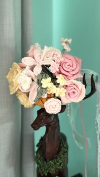 Once In A Life Time Bespoke Crochet Bridal Bouquet, 6 of 7