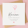 Personalised 60th Balloon Birthday Card For Her, thumbnail 1 of 7