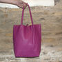 Colourful Soft Italian Leather Casual Tote Shopper, thumbnail 3 of 10