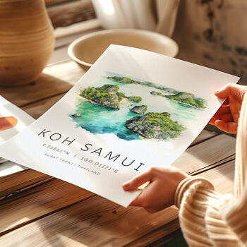 Thailand Koh Samui Travel Print, 4 of 7