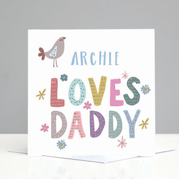 Personalised Daddy Birthday Card From Girls Or Boys, 2 of 4