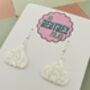 Garlic Clove Glitter Resin Earrings, thumbnail 2 of 4