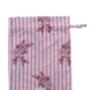 Victoria Long Sleeve Organic Pyjamas. Stripe/Rose Print, thumbnail 5 of 5