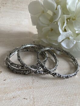 Oxidised Mirror Indian Bangles Two.Six, 3 of 4