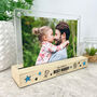 Personalised The World's Best Dad Wooden Base 6x4' Photo Frame, thumbnail 1 of 7