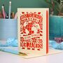 Personalised Papercut Best Teacher In The World Card, thumbnail 4 of 7