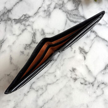 Slim Black Genuine Leather Wallet Rfid Blocking, 3 of 3