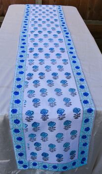 Angada Blue Motif Table Runner, 3 of 4