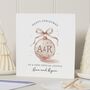 Personalised Bauble Christmas Card For A Special Couple, thumbnail 1 of 7