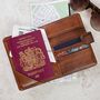 Personalised Leather Passport Wallet, thumbnail 8 of 12