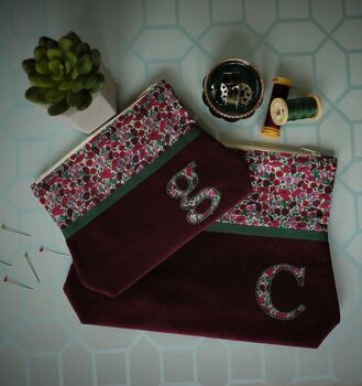 Personalised Liberty Print Make Up Bag, 3 of 10