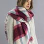 Personalised Mulberry To Grey Blanket Scarf, thumbnail 3 of 5