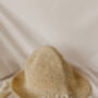 Girls Personalised Woven Straw Sun Hat, thumbnail 4 of 5