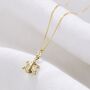 9ct Gold Turtle Pendant Necklace, thumbnail 2 of 5