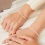 Girl's Promise Sterling Silver Pearl Bracelet, thumbnail 3 of 5