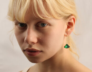 Art Deco Emerald Earrings, 2 of 10