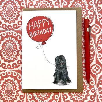 Personalised Tibetan Terrier Birthday Card, 3 of 3