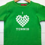 Personalised Child's Tennis T Shirt, thumbnail 1 of 12