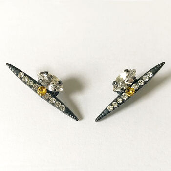 Crystal Spike Earrings, 2 of 3