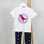 Kids Personalised Dinosaur Pyjamas, thumbnail 4 of 5