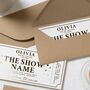 Custom Concert Ticket Or Show Gold Foil Voucher, thumbnail 8 of 9