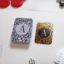 Personalised Foiled Leopard Playing Cards In A Tin, thumbnail 3 of 8