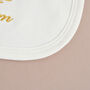 Personalised Ivory Bib For Christening, thumbnail 3 of 5