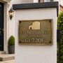 Traditional Engraved House Name And Number Address Plaque, thumbnail 5 of 8