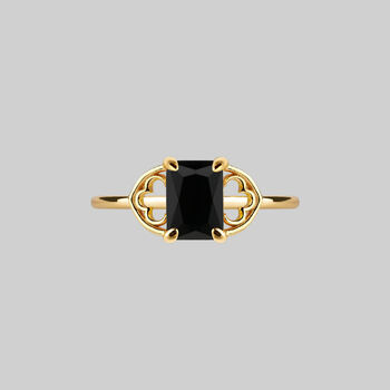Onyx And Detailed Arches Ring, 2 of 5